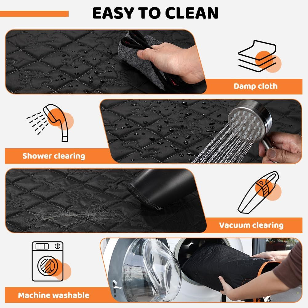Dog Car Seat Cover | Premium Waterproof & Non-Slip Backseat Protector for Pets & Kids | Universal Size 132X58X46Cm/52X23X18 Inches