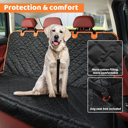Dog Car Seat Cover | Premium Waterproof & Non-Slip Backseat Protector for Pets & Kids | Universal Size 132X58X46Cm/52X23X18 Inches